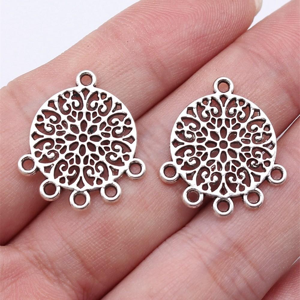 Accessoires Pièces Connecteur Boucle d'Oreille Rond Multi-Trous Fournitures de Bijoux de Mariage ZA044