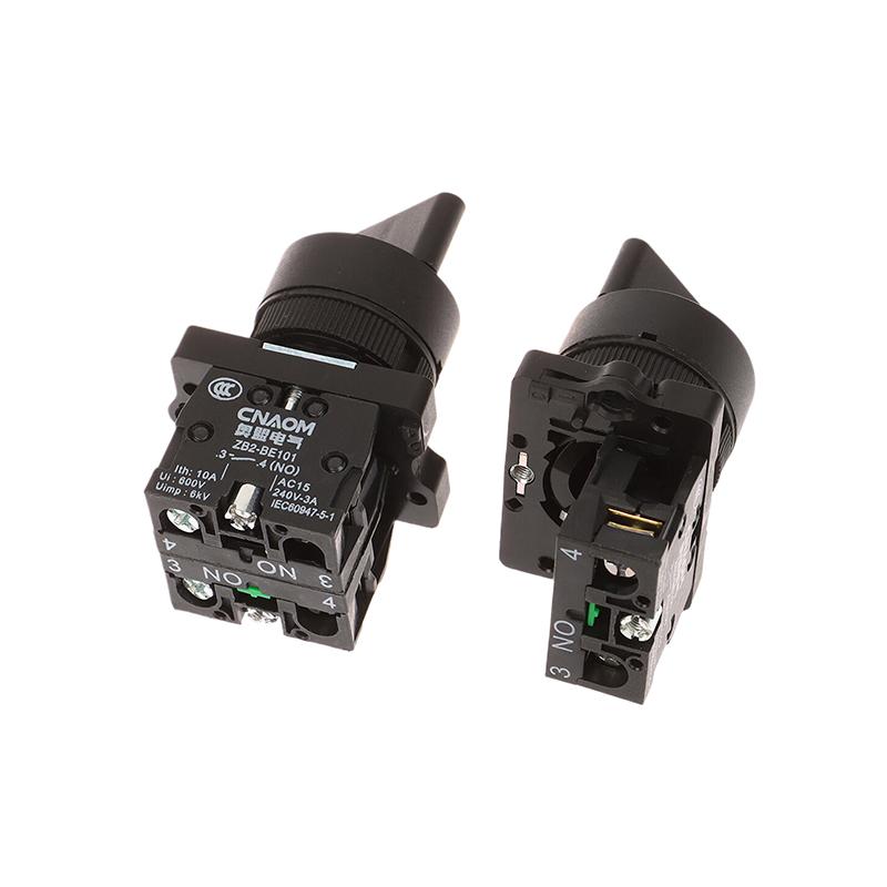 New 1pc 2 3 Position 1NO1NC 1NO 2NO Latching Self-Lock Momentary Selector Rotary Push Button Switch XB2-ED21 XB2-ED25 XB2-ED33