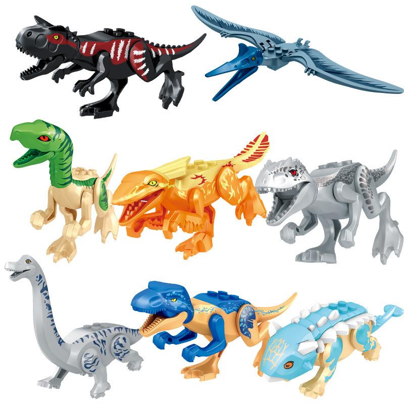 Lumea Dinozaurilor Jurasici Raptor Brutal T-Rex Triceratops Indominus Rex Model Blocuri de Construcție Dino Velociraptor Figurină Cărămizi Jucării