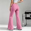 Women's Loose Fit Flared Sweatpants with Drawstring Waist, Casual Color Pants for Everyday Wear