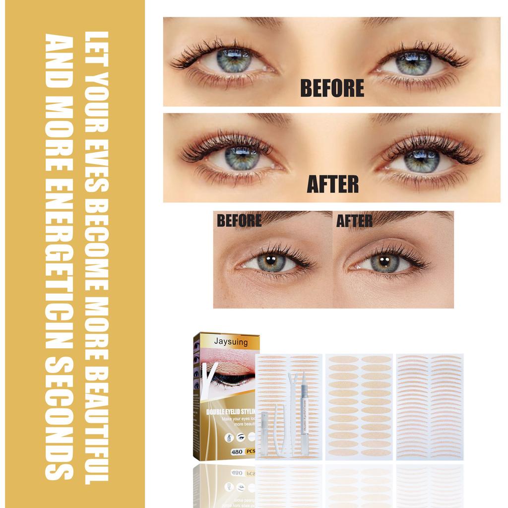 jaysuing invisible natural double eyelid stickers long lasting eye beauty stickers
