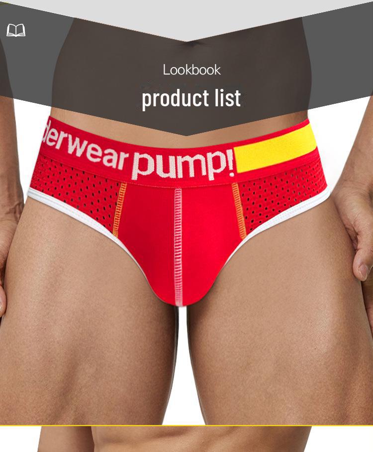 Men's Low Waist Slim Fit Stitching Style U-Convex Pouch Sports Underwear (MP5117)
