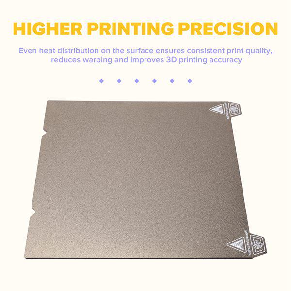 PEI Double-Sided Coated Magnetic Sheet, 235x235mm, Color: As Shown, Material: Soft Magnetic PEI.