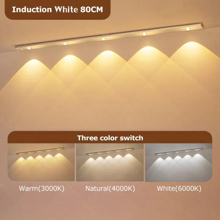 Cat Eye Cabinet Lights Motion Sensor Lights 3 Colors Adjust Brightness  LED Lights Decorate For Kitchen Room Aisle Table Lamp