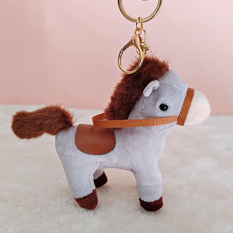 Cute Little Horse Plush Toy Pendant - Children's Zoo Animal Mascot Doll