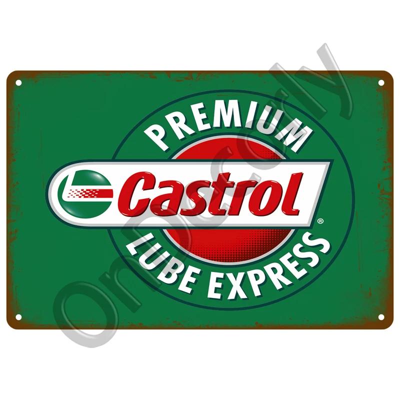 Vintage Metal Wall Sign  Retro Motor Oil Gas Racing Tin Poster for Garage  Man Cave Decor Perfect Iron Plate Decoration for Home