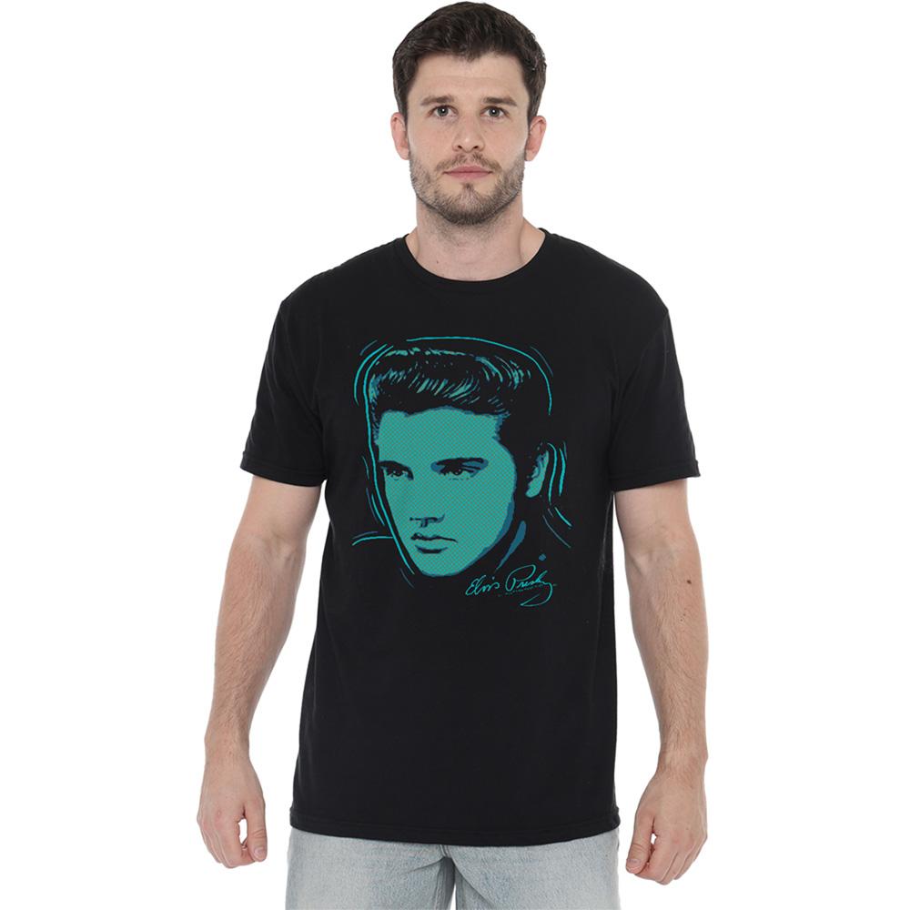 Elvis Presley Unisex Adult Young Dots T-Shirt