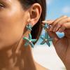 Drop Style Starfish Dangle Earrings Elegant Pendant Earrings Fashion Earrings  Women Wear