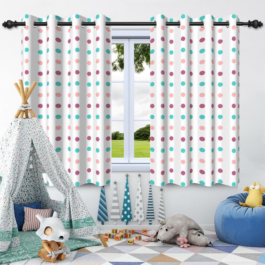 2Pcs Minimalist Elegant Blackout Curtains Home Bedroom Living Room Darkening Thermal Insulated Noise Reducing Window Drapes