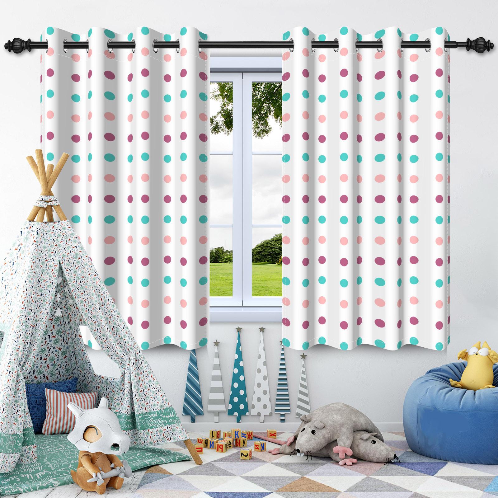 

2Pcs Minimalist Elegant Blackout Curtains Home Bedroom Living Room Darkening Thermal Insulated Noise Reducing Window Drapes 50x120cm 2pcs