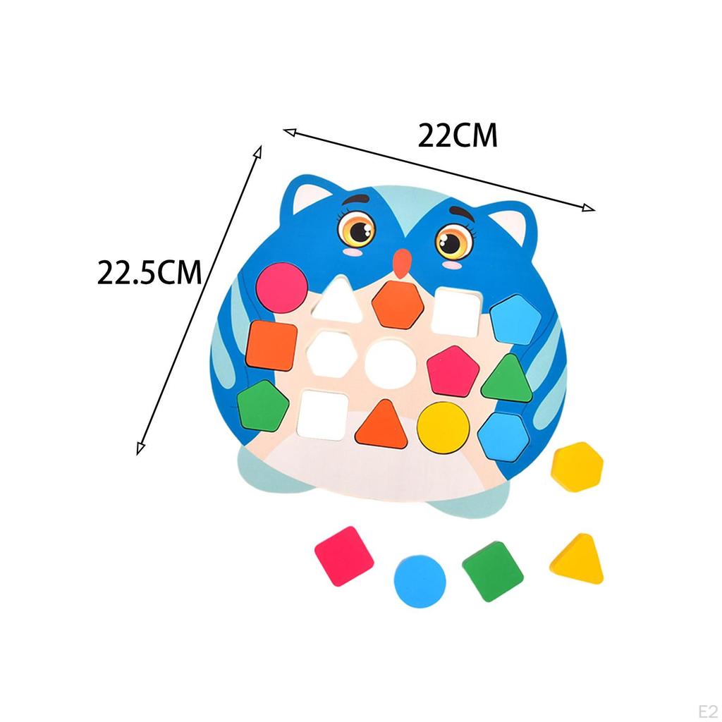 Shape Matching Game Geometric Blocks Early Educational Toys Activity Toy Kids Valentines
