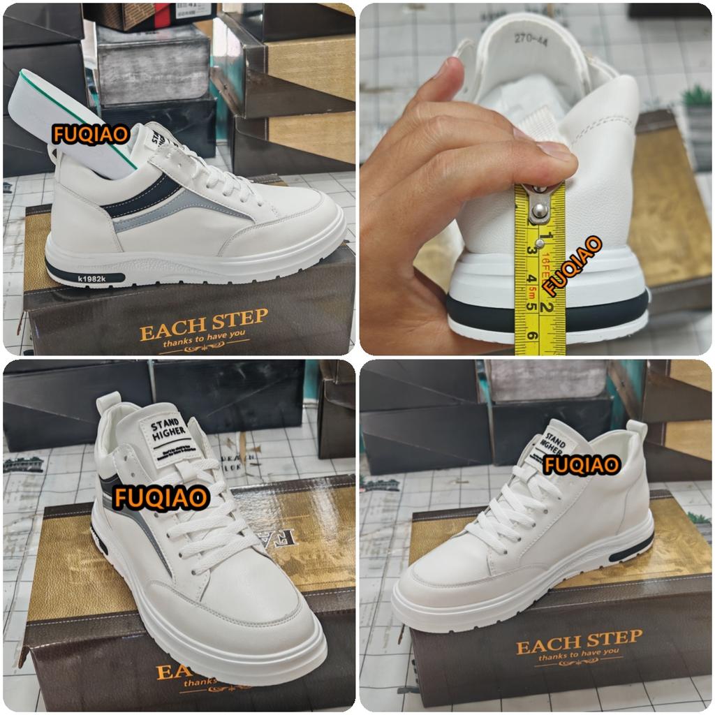 Elevator Sports Heighten Sneakers for Men with 6cm Invisible Height Increase Insole Chunky Sneakers Lift Shoes Plus Size 37-44