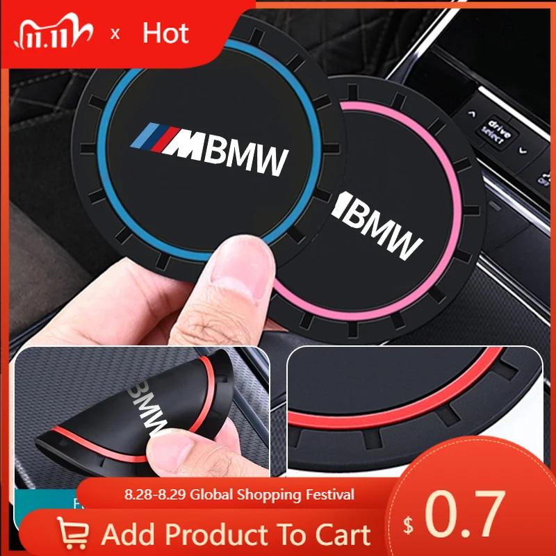 Car Sticker 2025 Hot Silicone Coaster Car Cup Mat Non-Slip Waterproof Slot Pads For BMW X1 X2 X3 X4 X5 X6 X7 G20 G30 6GT E46 E90