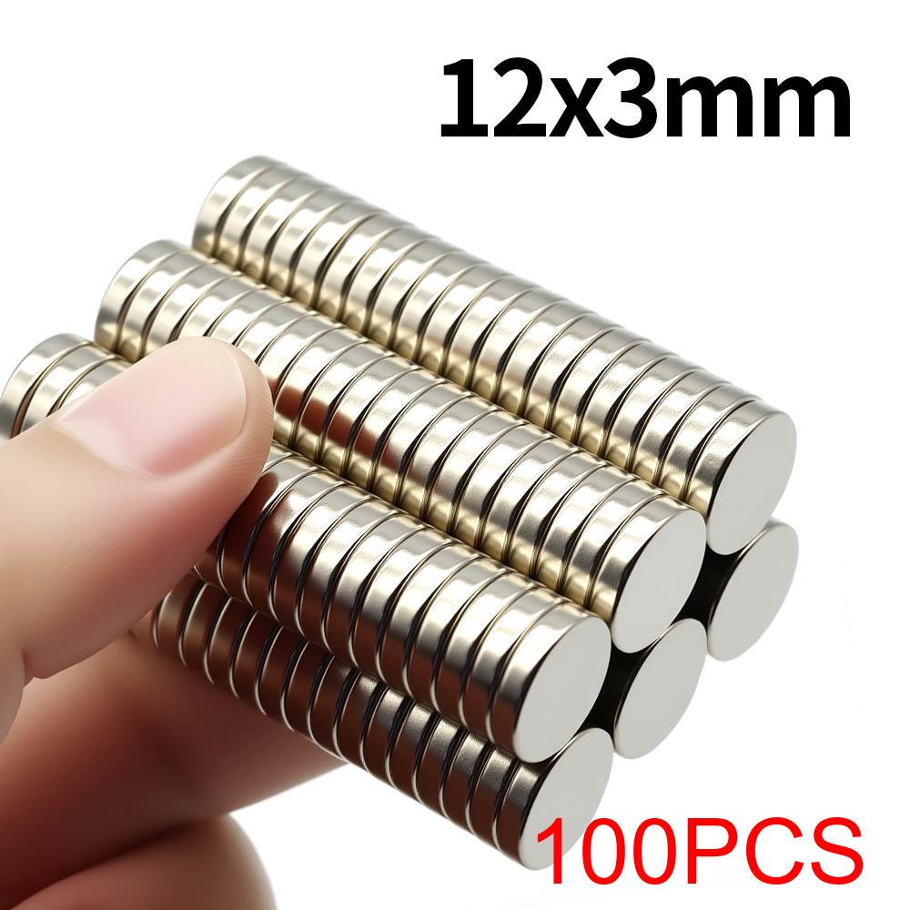 12x3mm Super Strong Neodymium Magnet N35 NdfeB Permanent Magnetic Imanes Round Powerful Magnets Refrigerator Magnet