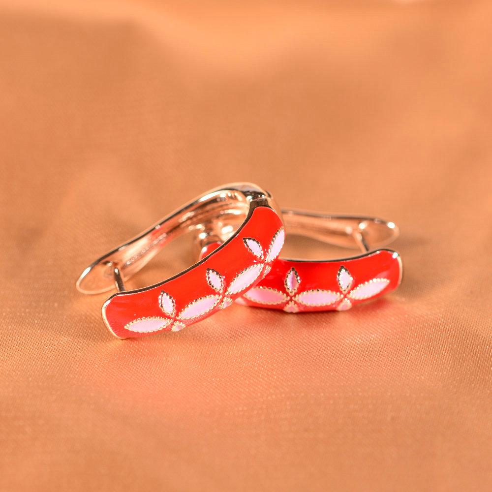 New Middle Eastern Style Christmas Fashion Enamel Red Green Earrings Suitable for Daily Wear On Christmas Gift