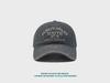Denim retro washed large letter baseball cap letter couple soft top distressed sun protection peaked cap for men