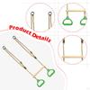 Trapeze Swing Bar Hanging Rings for Indoor Outdoor Use Fitness Home Gym