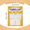 Math Workbook Addition Subtraction,Educational,Homeschool Curriculum,Within 20 Number Line