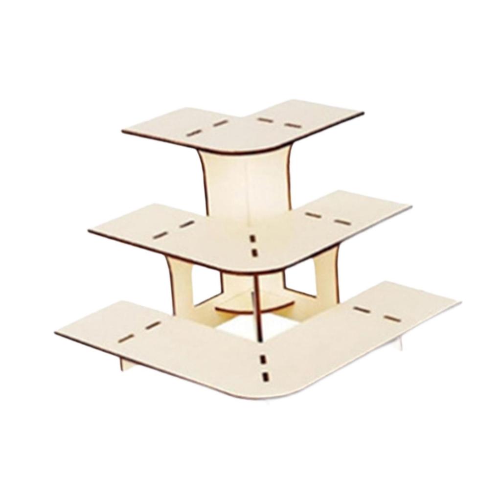 3 Tier Corner Tiered Display Stand 3 Step Corner Display Rack for Vendor Events with Shelves for Countertop Retail Tabletop