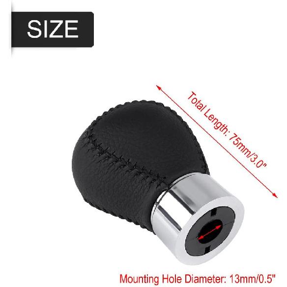 Keenso Manual 5 Speed Shift Knob, Car Auto Gear Shifter Knob Stick Head Lever for Mazda 3 5 6 323 626 RX8 Black