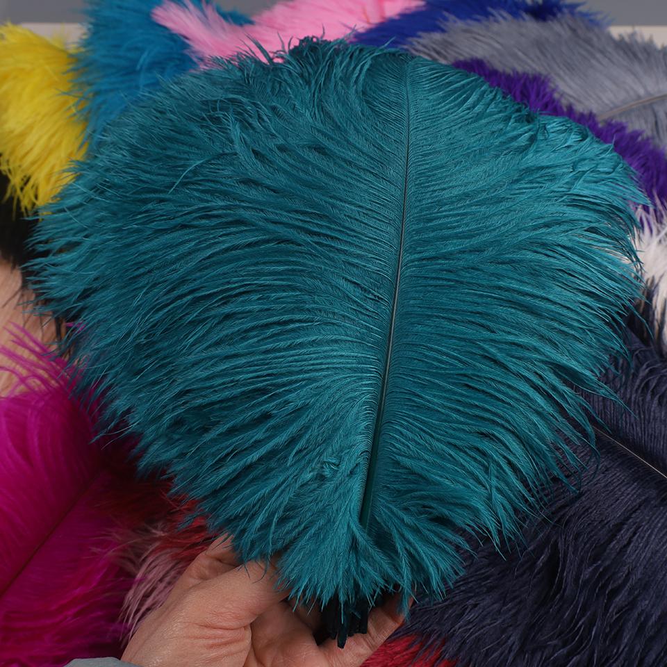50pcs Ostrich Feathers for Crafts Wedding Decoration Handicraft Accessories Table Centerpieces Carnival Plumas Decor Wholesale