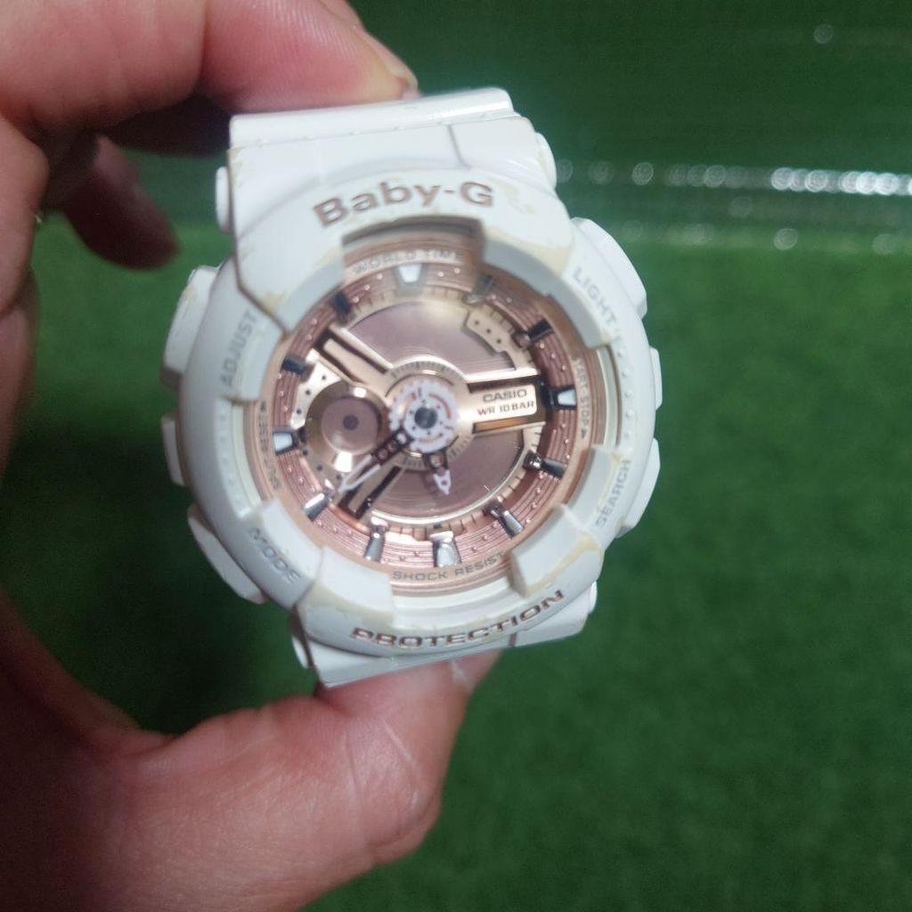 Used Casio Baby-G White & Pink Gold