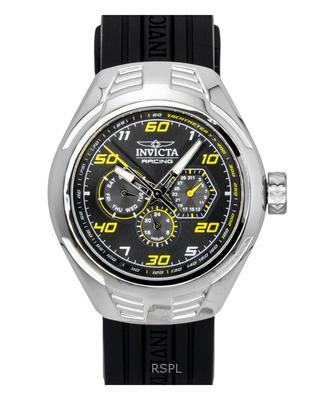 Racing Silicone Strap Black Dial Quartz 47724 Men's Watch