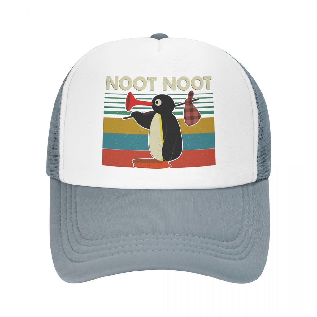 Noot Trucker Hats Pingu Pinga Penguin TV Mesh Net Baseball Cap für Unisex Frauen Kpop Snapback Caps Streetwear