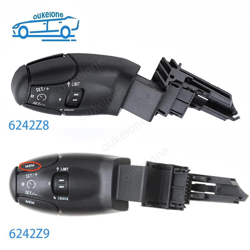 For Peugeot 206 207 301 307 308 406 3008 Citroen C5 Cruise Control Lever Switch Speed Limit Button Car Accessories 6242Z8 6242Z9