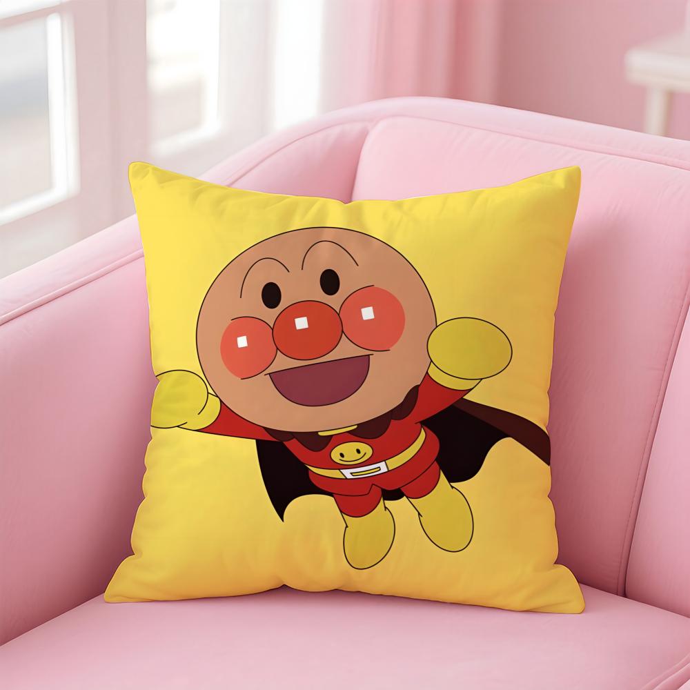 anime A-AnpanmanS Cushion Cover Comfortable Reversible Pillow Cover Ideal for Car Sofa Bedroom & Beyond