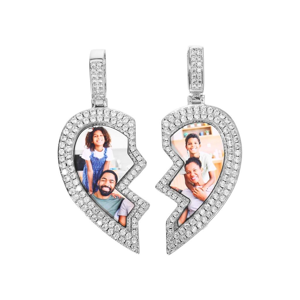 European & American Cross-Border Heart Photo Frame Pendant Necklace