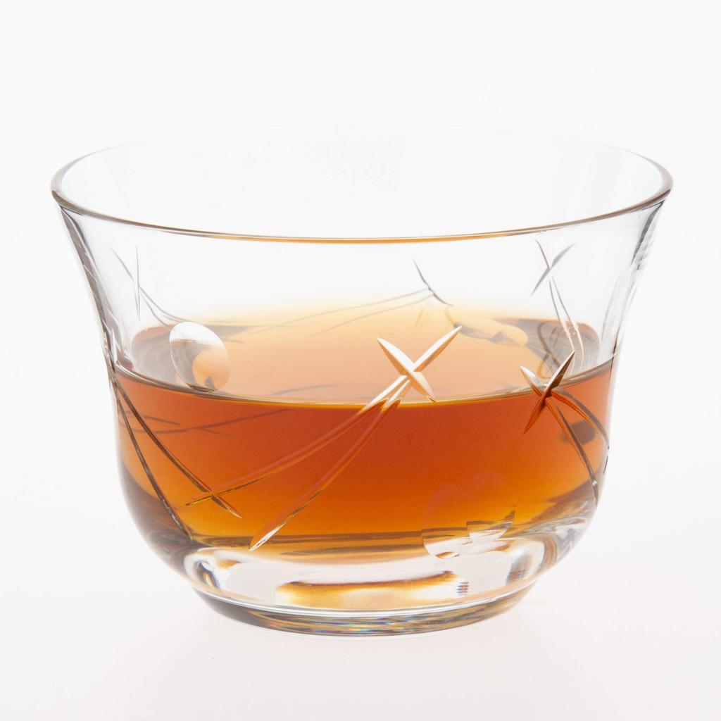 Toyo Sasaki Glass Iced Tea Illustrated Kiriko Iced Tea Matsuba Set of Made In Dishwasher Glass Commercial Glass Glass, Glass, Pattern, 185ml, 3,