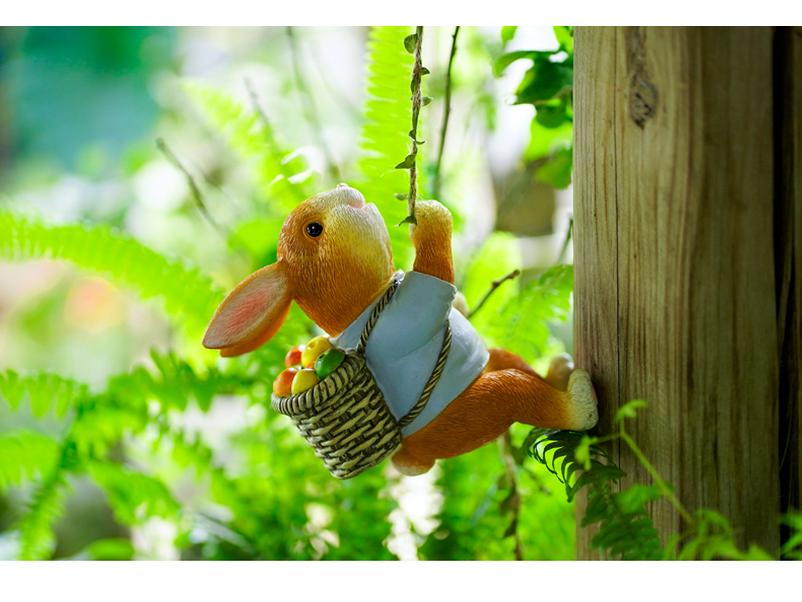 Charming Rabbit Garden & Balcony Hanging Decoration