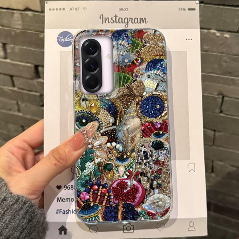 

Женский чехол Sun Floral Eyes для Samsung Galaxy A56 A16 A17 A26 A36 A06 A07 A55 A35 A25 A54 S24 S25 Ultra S22 S23 FE Fundas Cover Samsung S25 FE белый