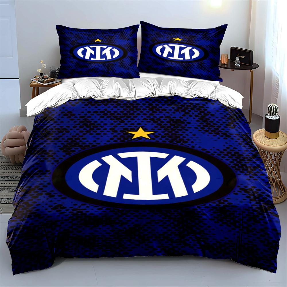 Set Biancheria da Letto Logo Inter Milan Set Biancheria da Letto (1 copripiumino, 2 federe, piumino non incluso)