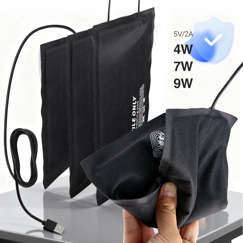 

Garden Reptile USB Temperature Heating Pad Fiber Cloth for Reptiles Snakes Lizard Hermit Crab Turtle USB Heating Pad for Reptile 4W