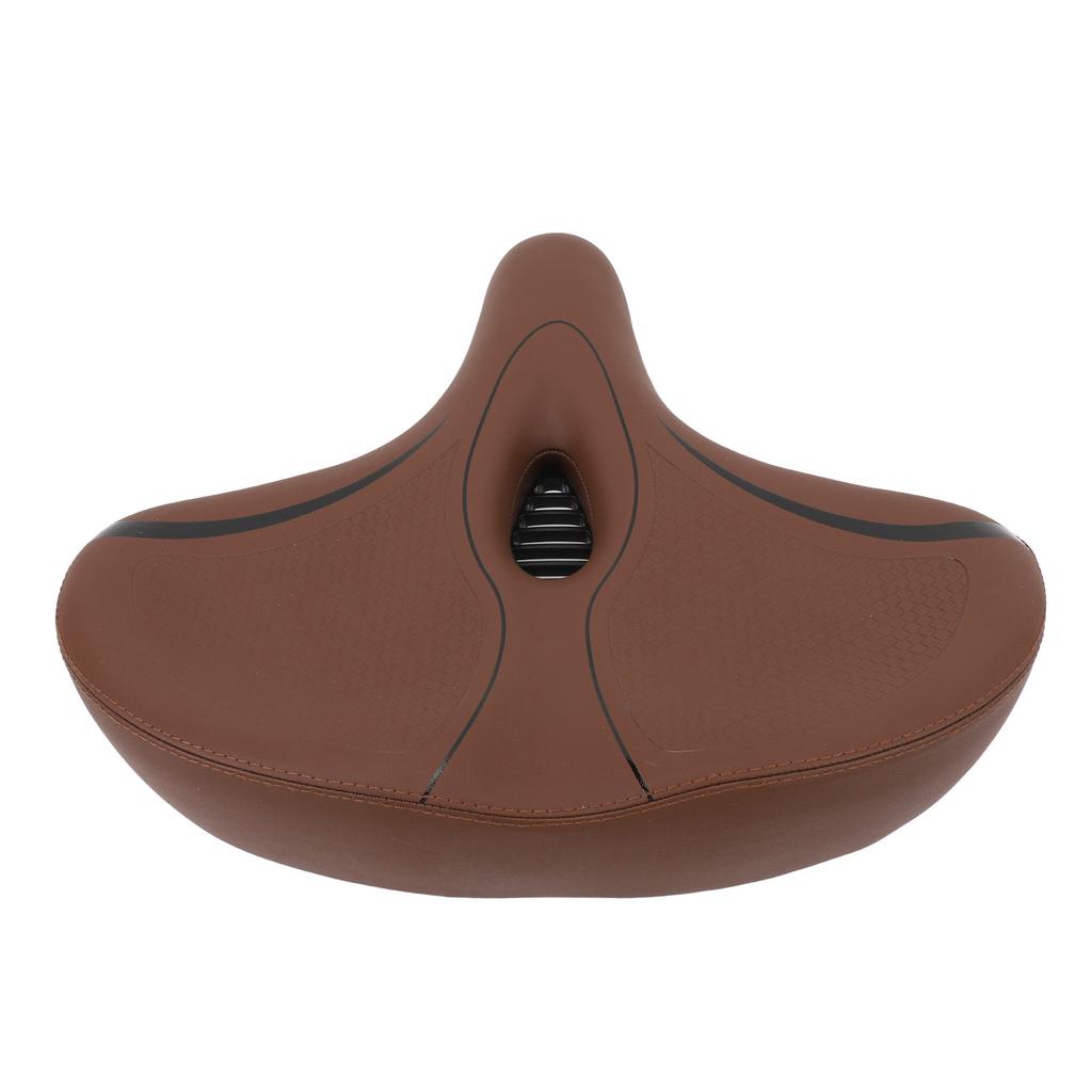 Bike Saddle Oversizd Memory Foam Artificial Leather Hollow Breathable Dual Shock Absorbing Bike