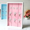 Wall Mount Wooden Key Holder Rustic Cabinet Key Rack Modern Key Storage Shelves  Entryway