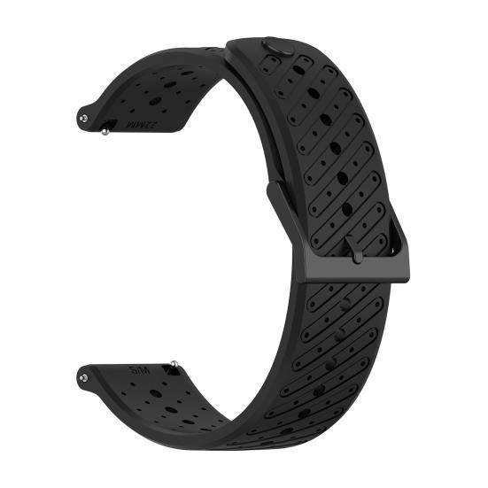 Silikon Klokkereim Erstatning for Suunto Race 2 Justerbar Vanntett Pustende 22MM Dame Herre Smartklokke Sport Armbånd