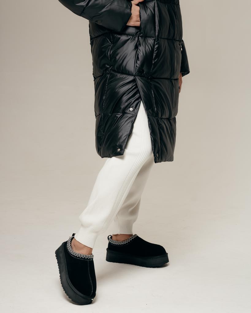 Women's Long Jacket SNOW OWL 24550 S Black