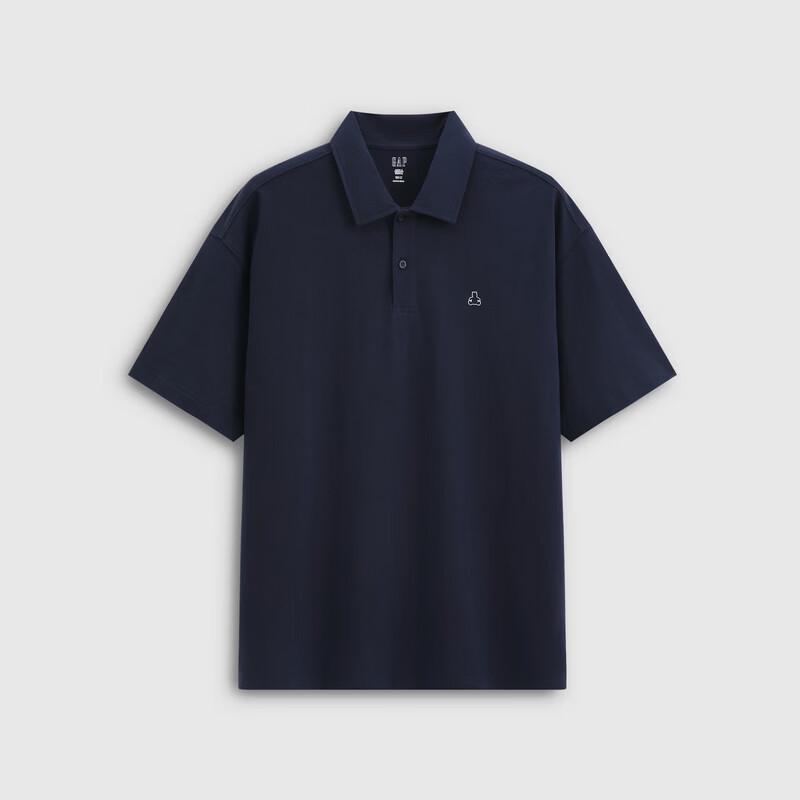 GAP Men's 2026 Summer Embroidered Bear Polo Shirt