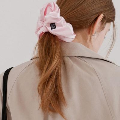 Für Perlsatin-Scrunchie_Groß_Rosa