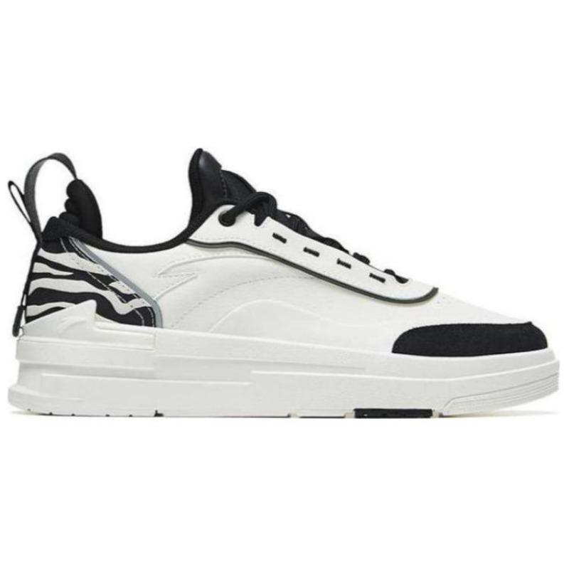 Anta Trendige Lässige Rutschfeste Abriebfeste Balance Low-Top Skate Schuhe Herren Sneakers Weiß Schwarz 912248068-3