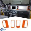 Air Conditioner Vent Outlet Dash Cover Trim for Ford Bronco -2025 Orange ABS