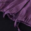 Korean Fashion Summer Women Oversized Cardigan Hooded Coffee Purple Cotton Linen Casual Loose Blouse Plus Size Vintage Ladies Thin Coat