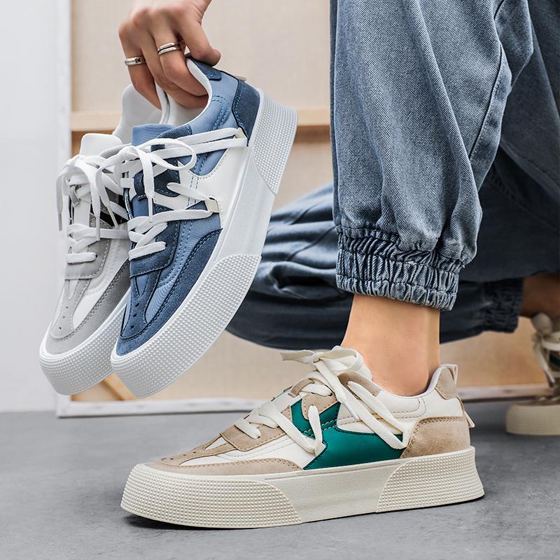 Thick-Soled Canvas Shoes 2022 Summer Men Casual Shoes Fashion Comfortable Wear-Resistant Shoes Outdoor Non-Slip Outsole Shoes 44