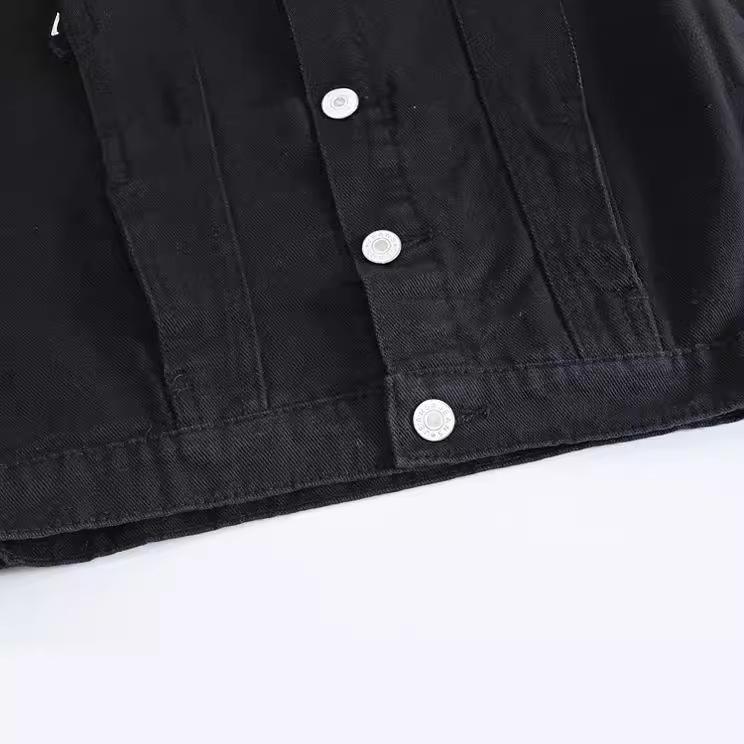 Stylish Men's Black Denim Vest: Spring-Summer-Autumn Sleeveless Casual Waistcoat