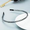 Women Hairband Winding String Crystal Thin Edge Headband Super Flash Party Press Hair Shampoo Headwear