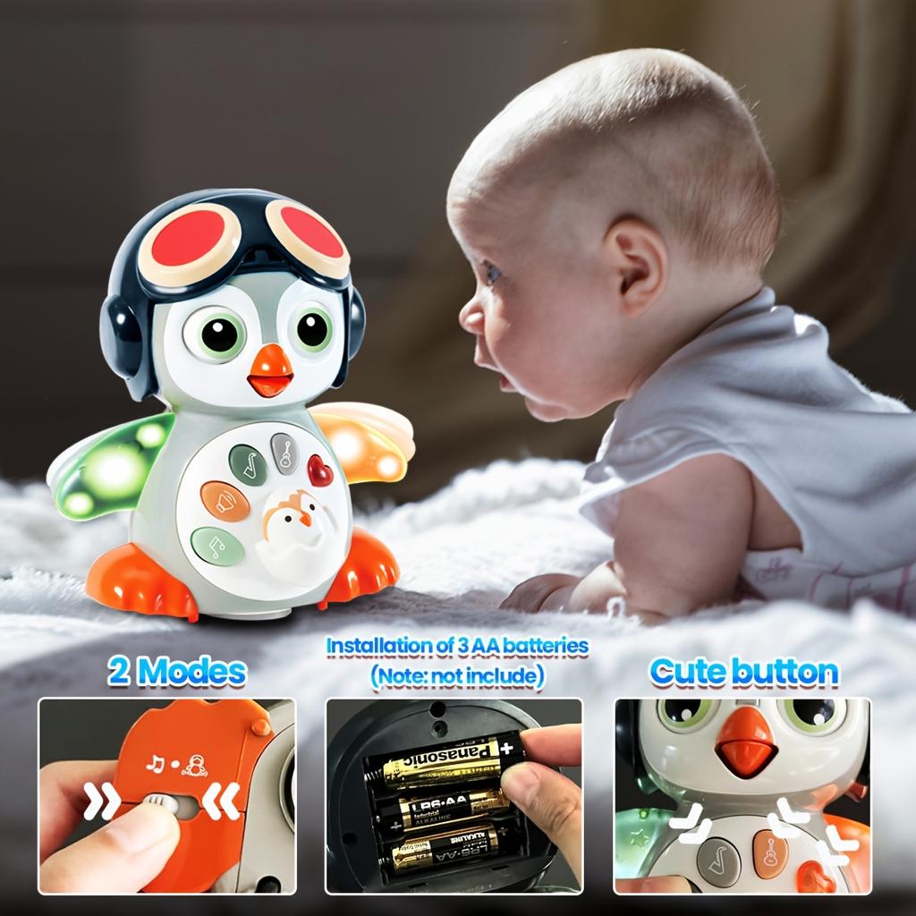 Superior-Grade 1 First-Class Pc Top-Grade Crawling High-Standard Penguin High-Standard Baby High-Standard Musical First-Class Toys Premium-Quality