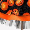 Halloween Girls Princess Spiderweb Pumpkin Fluffy Dress with Back Cutout
